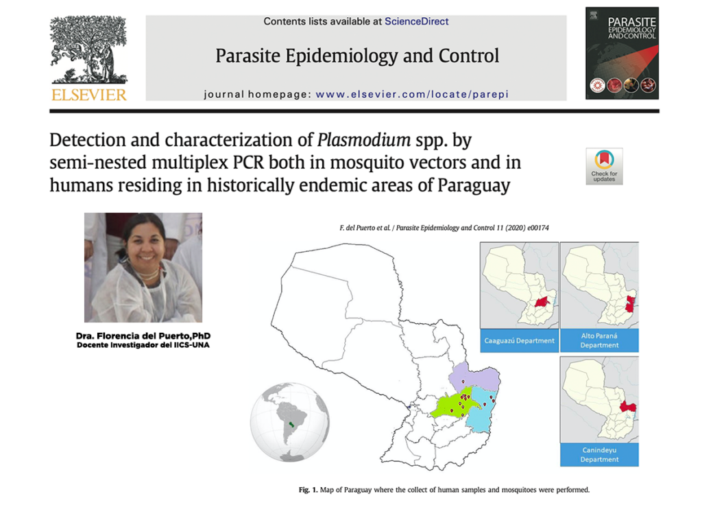 Estudio de Investigadora del IICS-UNA sobre Malaria en Paraguay recibe reconocimiento de la Editorial Elsevier